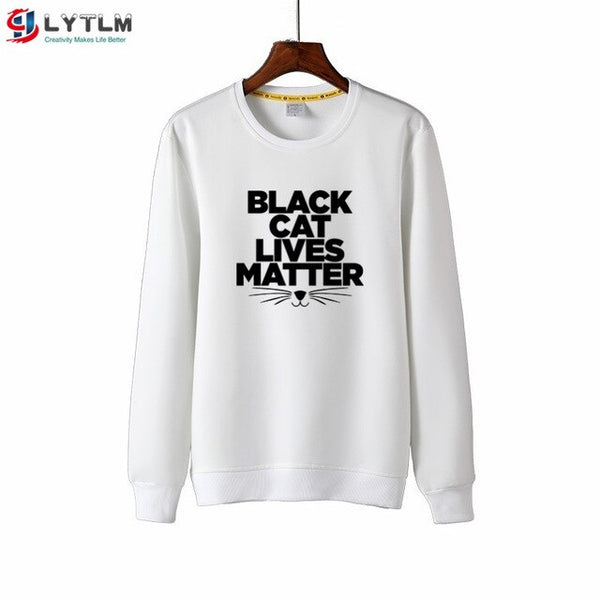 LYTLM Baby Girl Clothes Long Sleeves Children Sweatshirt Girl Black Cat Lives Matter Hoodie Girl Girls Hoodies and Sweatshirts