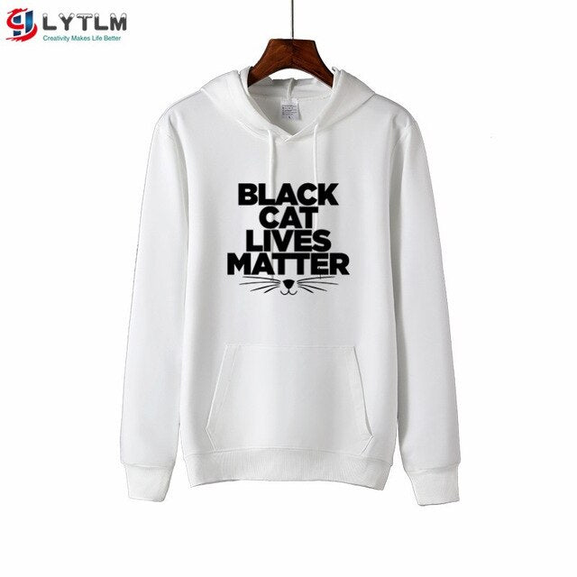 LYTLM Baby Girl Clothes Long Sleeves Children Sweatshirt Girl Black Cat Lives Matter Hoodie Girl Girls Hoodies and Sweatshirts