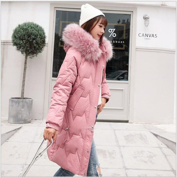 New Slender Fashion Women Winter jacket Hooded clothes Downstairs Cats Parka Winter Jas For Girls Plus Size Vested Jackets 386