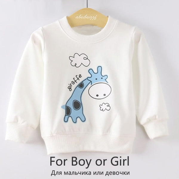 2019 New Arrival Baby Girls Sweatshirts Winter Spring Autumn Children Hoodies 6 Cats Long Sleeves Sweater Kids T-shirt Clothes